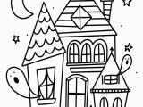 Free Halloween Haunted House Coloring Pages Free Halloween Coloring Page