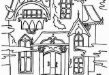 Free Halloween Haunted House Coloring Pages Free Printable Haunted House Coloring Pages for Kids