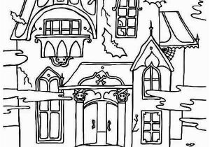 Free Halloween Haunted House Coloring Pages Free Printable Haunted House Coloring Pages for Kids