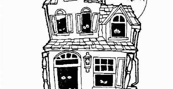 Free Halloween Haunted House Coloring Pages Halloween Haunted House Free Coloring Pages for Kids