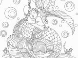 Free Mermaid Coloring Pages for Adults Free Beautiful Mermaid Adult Coloring Book Image From