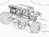 Free Monster Truck Coloring Pages Bigfoot Monster Truck Coloring Page for Kids Transportation