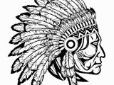 Free Native American Indian Coloring Pages Indian Native Chief Profile Native American Adult