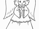 Free Nativity Coloring Pages Christmas Angel Christmas Coloring Page