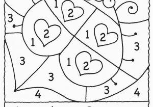 Free Online Valentines Day Coloring Pages Lady Bug Hearts Color by Number Great for One Of Those "my Brain is