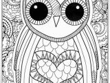 Free Owl Coloring Pages for Adults Owl Coloring Pages for Adults Free Detailed Owl Coloring