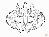 Free Printable Advent Wreath Coloring Pages Advent Wreath and Candles Coloring Page
