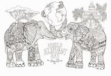 Free Printable Animal Coloring Pages for Adults Only World Elephant Day Elephants Adult Coloring Pages