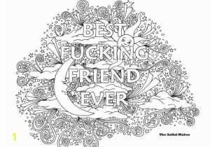 Free Printable Bff Coloring Pages Bff Best Fucking Friend Ever Adult Coloring Page by the Artful