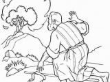 Free Printable Bible Coloring Pages Moses the Incredible Moses Burning Bush Coloring Page to Encourage In