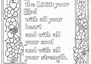 Free Printable Bible Coloring Pages with Verses Deuteronomy 6 5 Bible Verse to Print and Color This is A Free