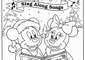 Free Printable Christmas Coloring Pages Disney Christmas Disney Coloring Page with Mickey and Minnie Mouse