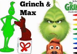 Free Printable Christmas Grinch Coloring Pages Grinch & Max Coloring Page and Video