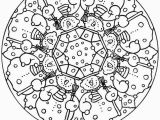 Free Printable Christmas Mandala Coloring Pages Christmas Mandala Coloring Pages Coloring Home