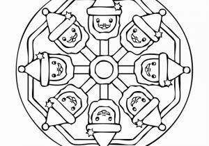 Free Printable Christmas Mandala Coloring Pages Christmas Mandala Coloring Pages to and Print for