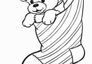 Free Printable Christmas Puppy Coloring Pages A Puppy Dog In A Christmas Stocking Coloring Page