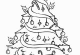 Free Printable Christmas Tree Coloring Page Drawn Christmas Tree Pretty 11 728 X 1036