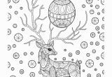 Free Printable Christmas Zentangle Coloring Pages Zentangle Christmas Reindeer Coloring Page • Free