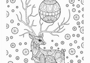 Free Printable Christmas Zentangle Coloring Pages Zentangle Christmas Reindeer Coloring Page • Free