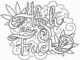 Free Printable Coloring Book Pages for Adults Swear Words Weed Coloring Pages 420 Swear Words Free Printable