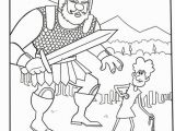 Free Printable Coloring Page Of David and Goliath and Goliath Coloring Pages 2018 05