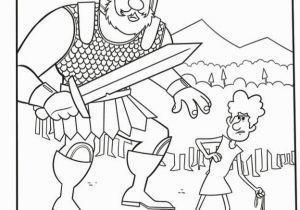 Free Printable Coloring Page Of David and Goliath and Goliath Coloring Pages 2018 05