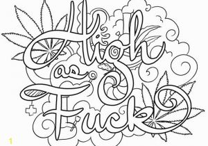 Free Printable Coloring Pages for Adults Swear Words Weed Coloring Pages 420 Swear Words Free Printable