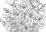 Free Printable Coloring Pages Of Flowers and butterflies butterfly and Flowers Coloring Page