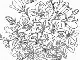 Free Printable Coloring Pages Of Flowers and butterflies butterfly and Flowers Coloring Page