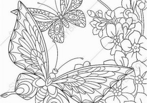 Free Printable Coloring Pages Of Flowers and butterflies Coloring Pages for Adults Digital Coloring Page