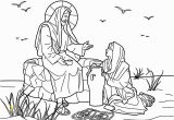 Free Printable Coloring Pages Of Jesus Jesus and the Samaritan Woman at the Well Bible Coloring