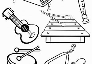 Free Printable Coloring Pages Of Musical Instruments Cartoon Music Instruments Coloring Page Royalty Free Vector