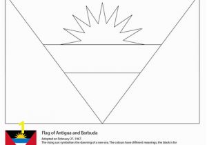 Free Printable Coloring Pages Of the American Flag Flag Of Antigua and Barbuda Coloring Page