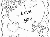 Free Printable Coloring Pages Valentine Cards Valentine S Day Card