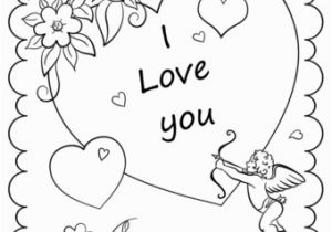 Free Printable Coloring Pages Valentine Cards Valentine S Day Card