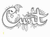 Free Printable Cuss Word Coloring Pages for Adults Cuss Word Cunt Coloring Pages Free Printable Coloring Pages