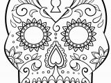 Free Printable Dia De Los Muertos Coloring Pages Day Of the Dead Sugar Skull Coloring Page