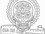 Free Printable Dia De Los Muertos Coloring Pages Dia De Los Muertos Sugar Skull Coloring Page