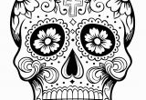 Free Printable Dia De Los Muertos Coloring Pages Skull Coloring Pages for Adults