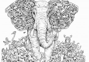 Free Printable Elephant Coloring Pages for Adults Adult Coloring Page Coloring Home