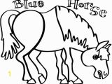 Free Printable Eric Carle Coloring Pages Blue Horse Template