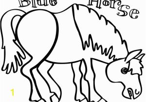 Free Printable Eric Carle Coloring Pages Blue Horse Template