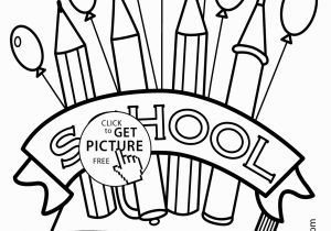 Free Printable First Day Of School Coloring Pages School Supplies Coloring Pages Printables Awesome New Printable Cds