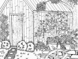 Free Printable Garden Coloring Pages Coloring Page for Grown Ups Garden Scene