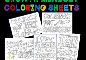 Free Printable Growth Mindset Coloring Pages 1st Edition Ages 7 10 with Images