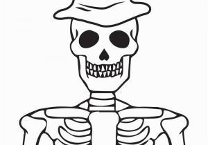 Free Printable Halloween Skeleton Coloring Pages Printable Halloween Skeleton Coloring Page for Kids 1