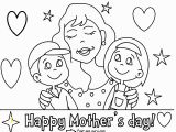 Free Printable Happy Mothers Day Coloring Pages Printable Happy Mothers Day with Her Children Coloring