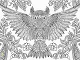 Free Printable Hard Coloring Pages for Adults 10 Difficult Owl Coloring Page for Adults