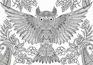 Free Printable Hard Coloring Pages for Adults 10 Difficult Owl Coloring Page for Adults