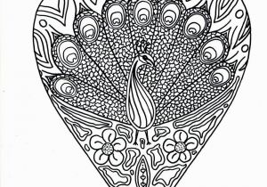 Free Printable Heart Coloring Pages for Adults Peacock Printable Coloring Page Coloring Board